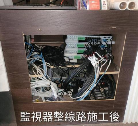 allen - 監視器主機線路施工後