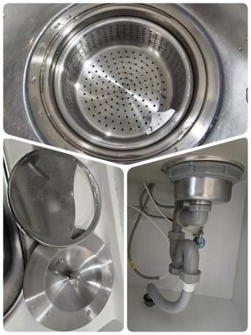 佳銓水電空調工程行 - 廚房水槽提籠更換～解決異味上飄
