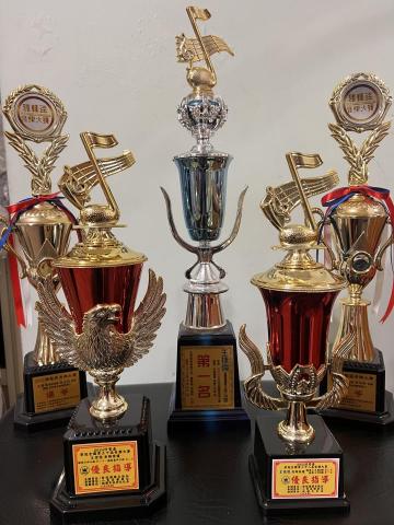 王老師 - 學生參加比賽得名指導老師獎盃