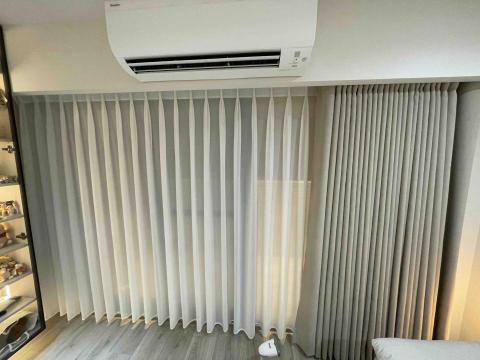 阿誠 - 紗簾與蛇簾（布）搭配