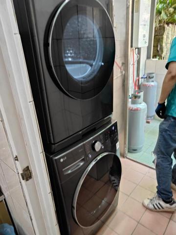 😊TV壁掛找師父😊家電移機服務☺️ - LG乾衣機滾筒堆疊