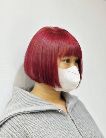 陳昀靖 - 剪短鮑伯，染過年喜慶色