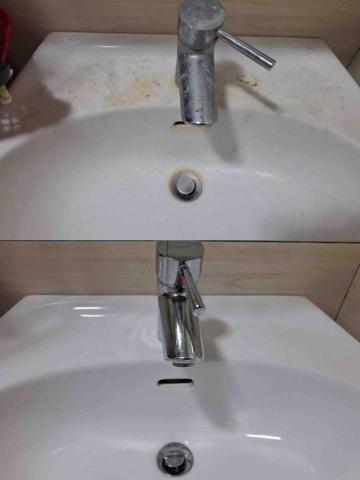 誠億居家清潔行 - 洗手台水漬