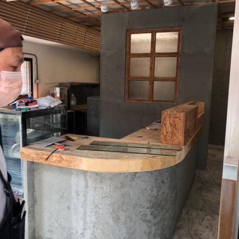 朱家麟 - 早餐店櫃台-舊料改裝