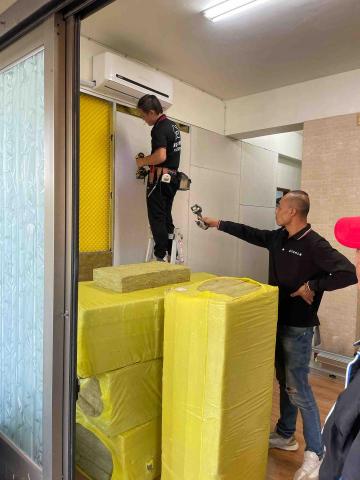 高宇泥作修繕工程 - 隔音牆加輕隔間