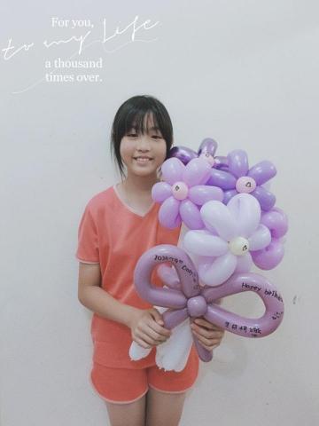 小曼姐姐玩氣球 - 美麗氣球花束