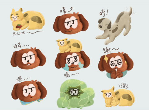 夜兼工作室 - 插畫LINE貼圖