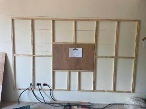 朱家麟 - 電視牆-木作