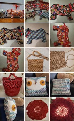 周羿伶 - 自己做的手工鉤針及牛紅包袋