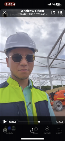 陳先生 - 現場雙向口譯協助上海公司工人完成考試取得證書，並於工地現場協調工程進度