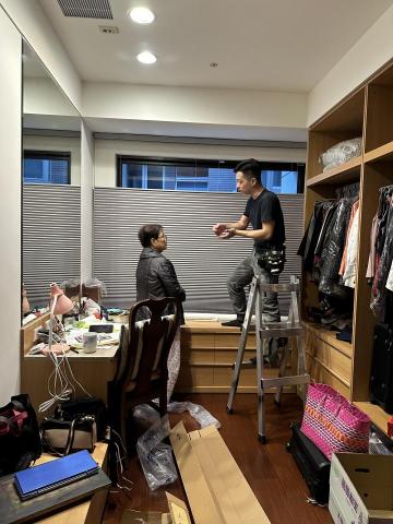 朵花窗簾小薛 - 蜂巢簾安裝使用解說