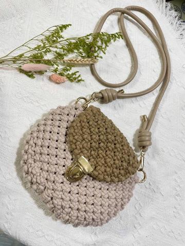 花生D手作 - 編繩馬鞍包