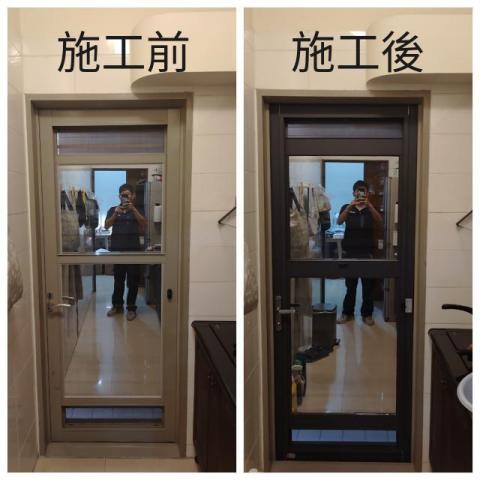 璟昕鋁門窗 - 三合一通風門(沿用舊框)