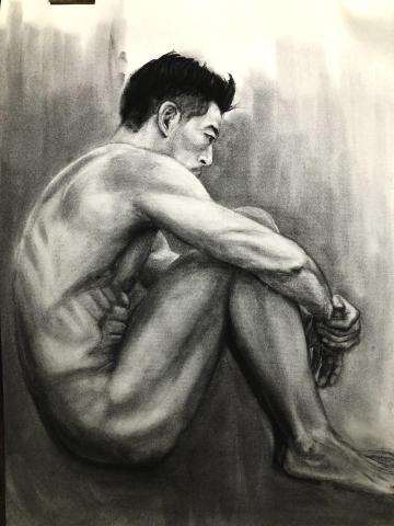 張家維 - 炭筆素描對開，訓練觀察能力