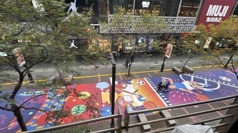 壹柒零廣告有限公司 - 香提大道聖誕跨年地貼