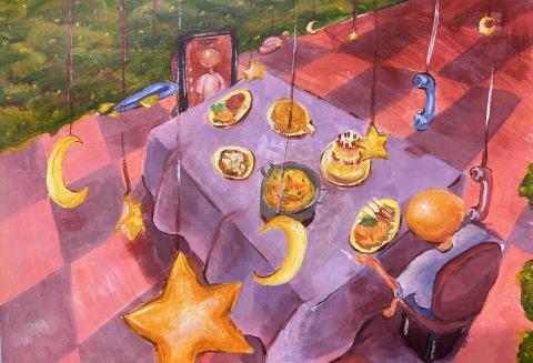 yan - 最近的也是最遠的&mdash;壓克力顏料