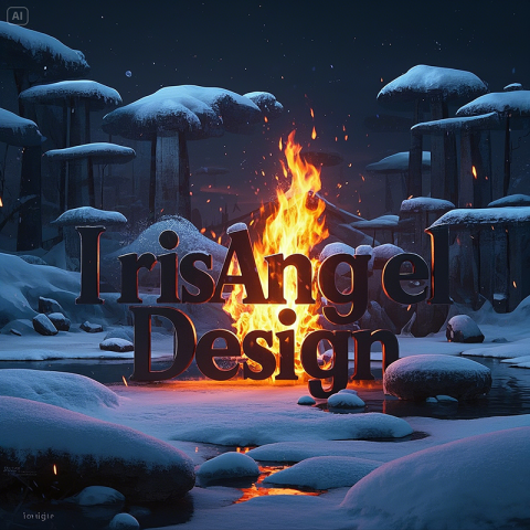 愛力刪昨 IrisAngel - 創意設計從冰雪中迸發，火焰燃亮視覺靈感，IrisAngel Design，打造突破性的專業設計。
