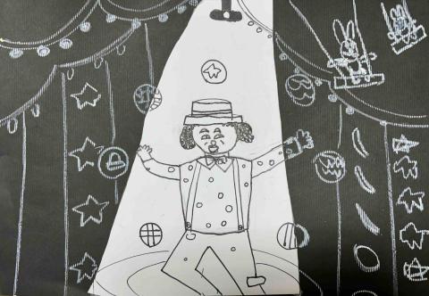簡怡庭 - 小學生作品-馬戲團表演