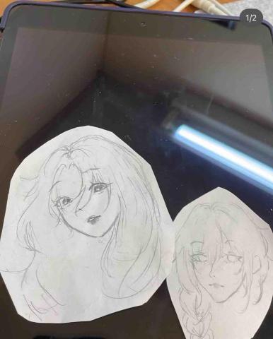 瓊文 - 鉛筆人物線稿