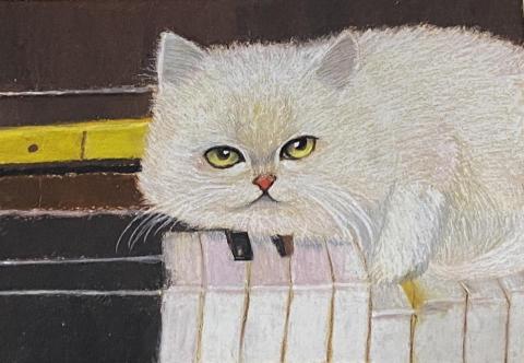 黃昱華 - 蠟筆繪製