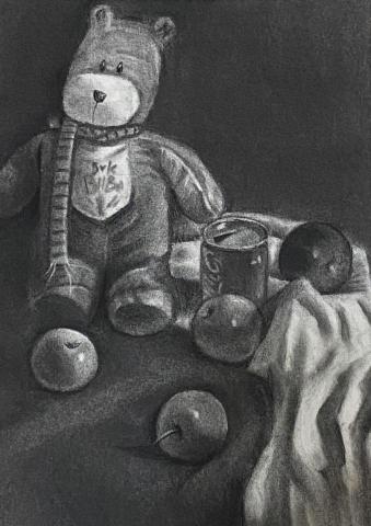 黃昱華 - 炭筆繪製