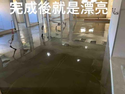 喨騰有限公司 - 台北市辦公空間施作自平泥完工照