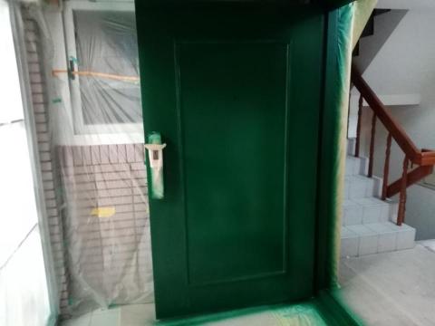 金鵬塗裝 各式塗料施工 - 硫化銅門 漆面改色修繕