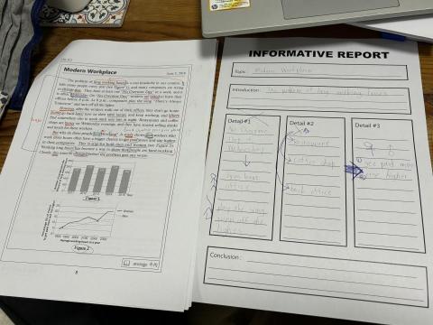 許美鈴 - 國中會考閱讀 Graphic Organizer 1