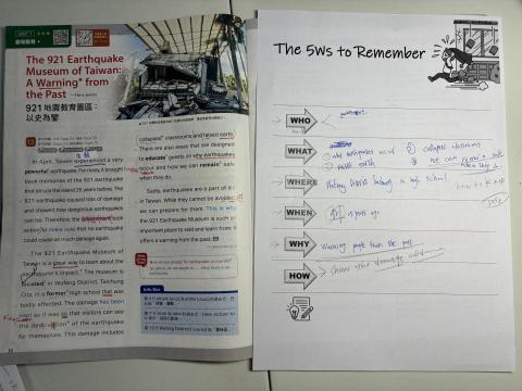 許美鈴 - 私中英文雜誌 Graphic Organizer 1