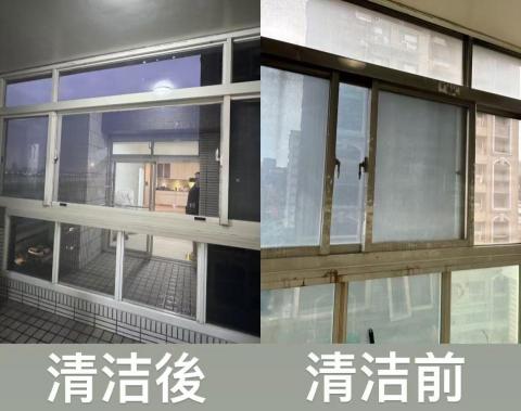小陳顧家裝潢細清 - 被煙熏過後的窗戶清潔