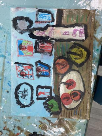 vivi - 幼兒園仿油畫創作