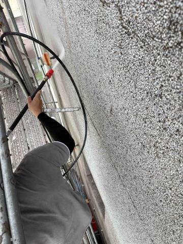 楊文皓 - 洗石子外牆青苔粉塵清洗施工