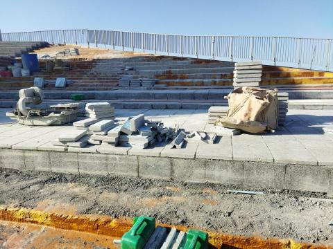 南部在地磁磚專家 - 七股遊客中心磁磚安裝