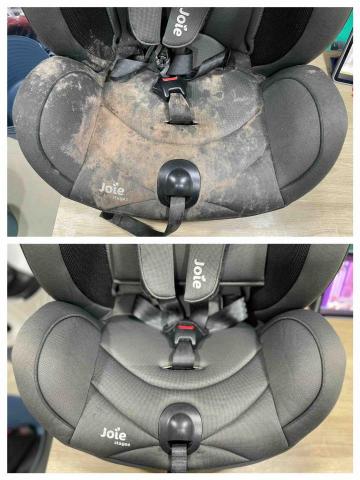 愛肯兒專業嬰兒汽座推車清洗 - 清洗前後對比