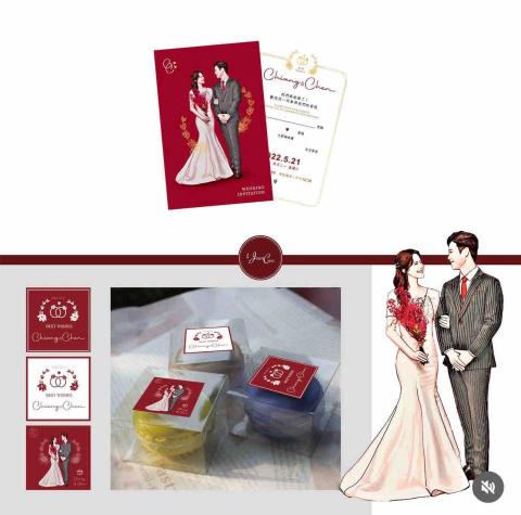 𝐉𝐎𝐀𝐍𝐀𝐂𝐀𝐈𝐈𝐄｜泳洝設計 - 婚禮小物設計｜喜帖&bull;貼紙&bull;似顏繪&bull;舞台背景&bull;拍照背板
#wedding #weddingcard #invitation #wishes #couple #husband #wife #graphicdesign