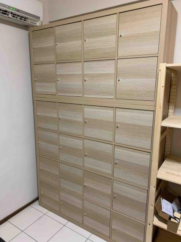 Ikea - Kallax 147*147櫃子加門片安裝