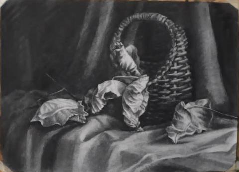 石頁工作室 - 靜物2018 炭筆