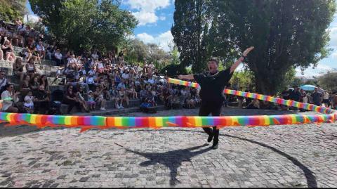 音樂雜技屋-表演部 - 德國柏林週日公園演出