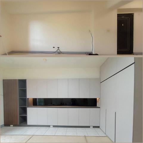 沛昇企業社 - 客廳櫃體 施工前後 沛昇企業社 - 客廳櫃體 施工前後