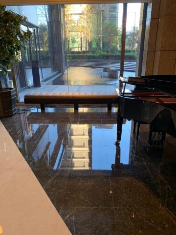 晶鋒清潔企業社 - 豪宅大理石地板晶化成果