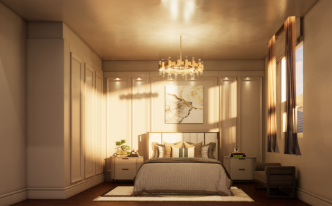 亦樺室內裝修設計工作室.京美興業有限公司 - 美式古典風 -盧公館~臥室