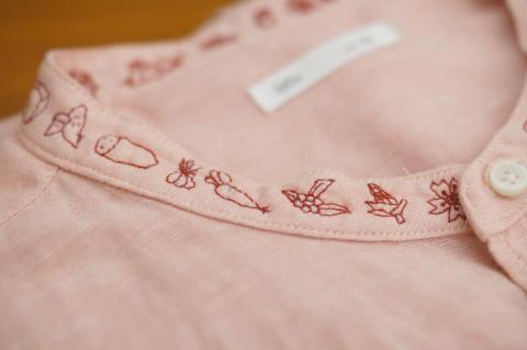 筍筍 - 社區教學課程設計，三芝的12樣農產品插畫與刺繡設計