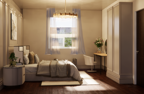 亦樺室內裝修設計工作室.京美興業有限公司 - 美式古典風 -盧公館~臥室