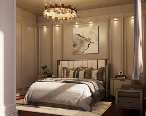 亦樺室內裝修設計工作室.京美興業有限公司 - 美式古典風 -盧公館~臥室