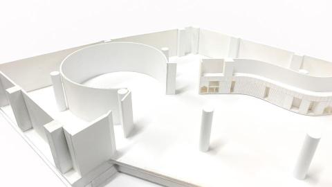 Yin_studio - 模型製作（素模1:80｜國美館兒童美術教室｜委託人：害喜有限公司）