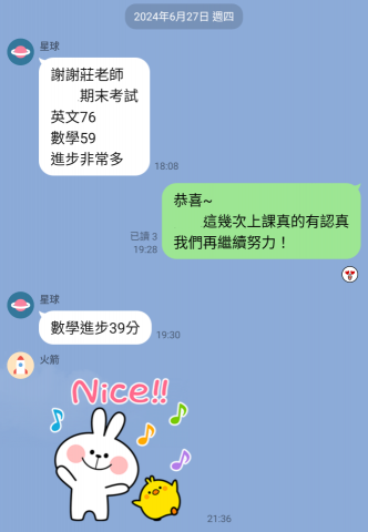 莊士朋 - 家長回饋