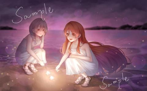 鐘子雅 - 雙人全身插圖含背景