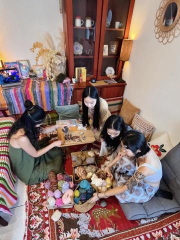 晨曦 - 水晶編織項鍊工作坊上課實錄（永和工作室）