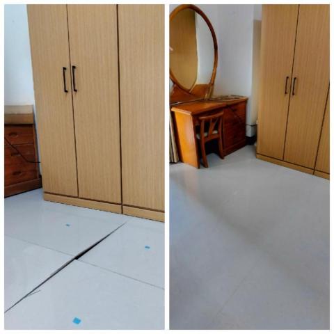 瀚元磁磚空心灌注/磁磚修復/隆起修復 - 施工前/施工後 瀚元磁磚空心灌注/磁磚修復/隆起修復 - 施工前/施工後