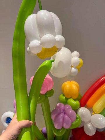 霓霓：氣球花束、氣球人物造型、造型氣球、氣球生日派對、氣球表 - 蘭鈴花